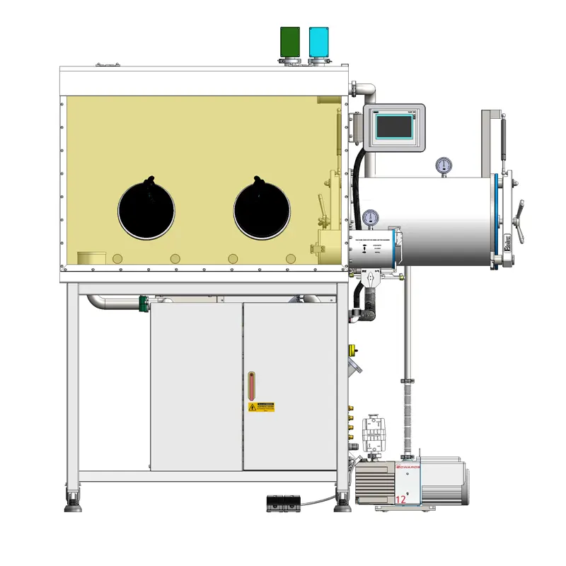 Single-Station Single-Sided Glove Box with Gas Purification System