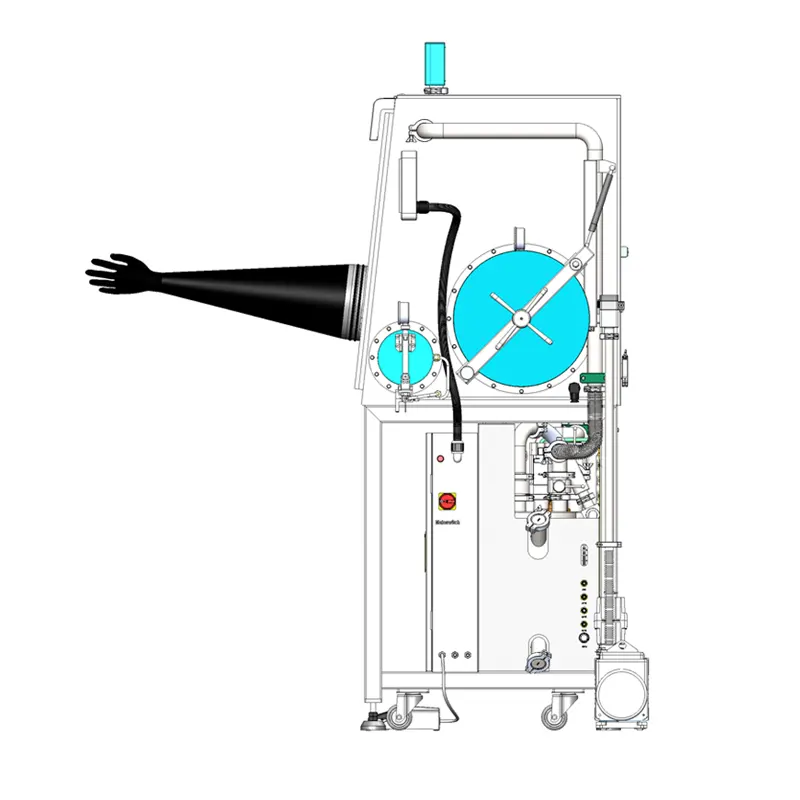 Single-Station Single-Sided Glove Box with Gas Purification System