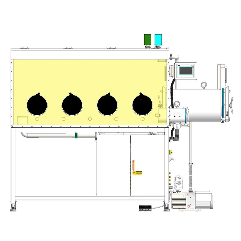 Two-Station Single-Sided Glove Box with Gas Purification System