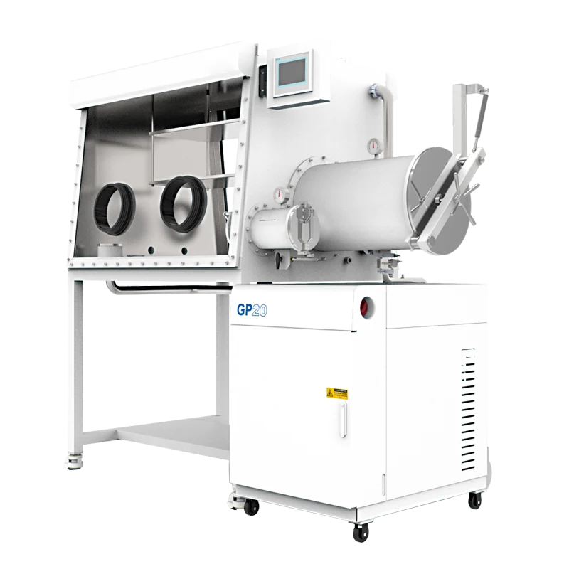 Two-Station Double-Sided Glove Box with Gas Purification System