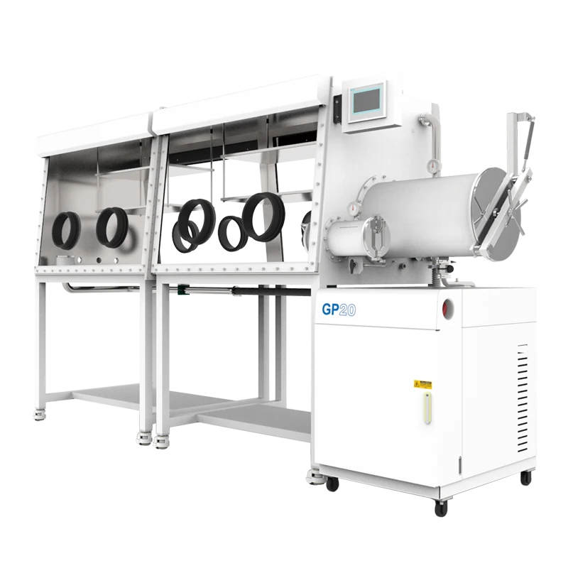 Four-Station Double-Sided Split-Type Glove Box with Gas Purification System