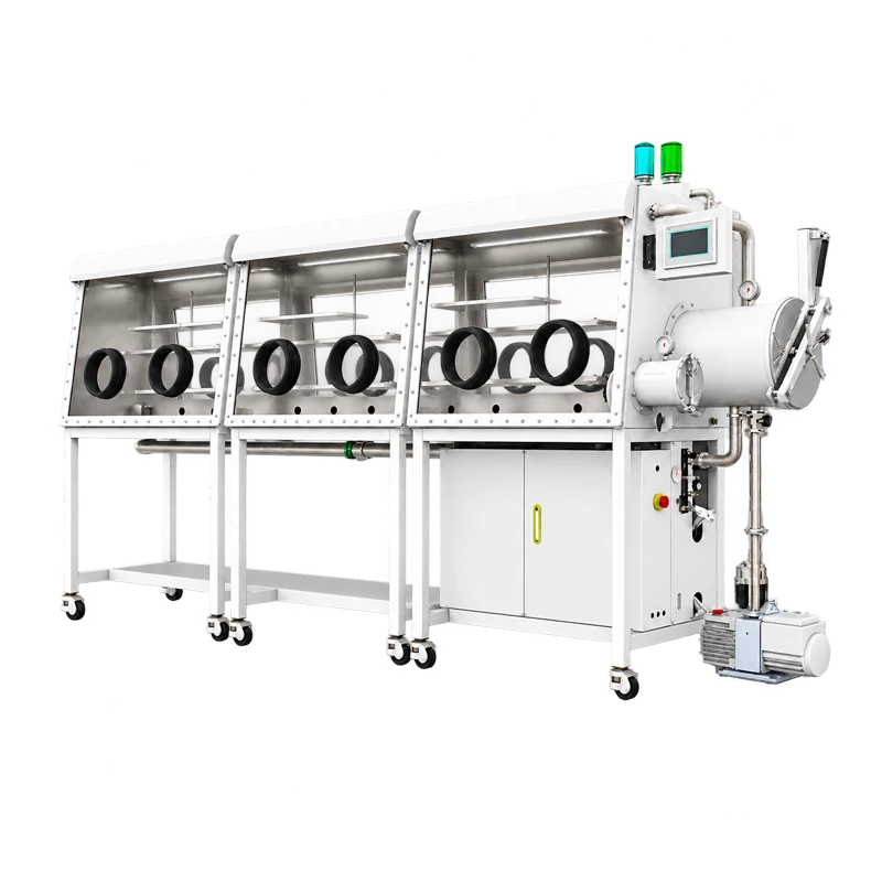 Six-Station Double-Sided Split-Type Glove Box with Gas Purification System