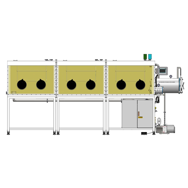 Six-Station Double-Sided Split-Type Glove Box with Gas Purification System