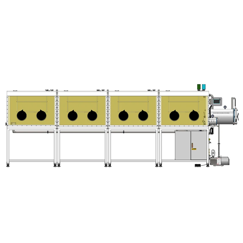 Eight-Station Double-Sided Split-Type Glove Box with Gas Purification System