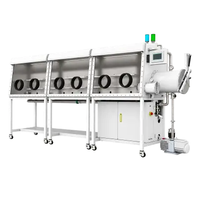 Three-Station Single-Sided Split-Type Glove Box with Gas Purification System