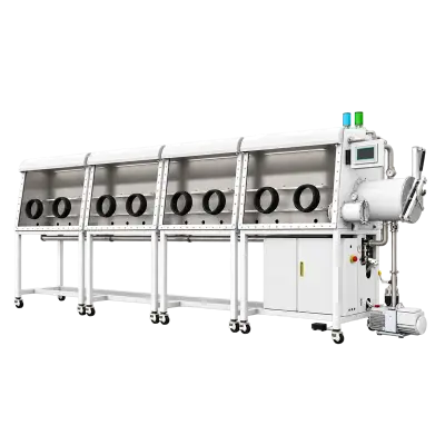 Four-Station Single-Sided Split-Type Glove Box with Gas Purification System