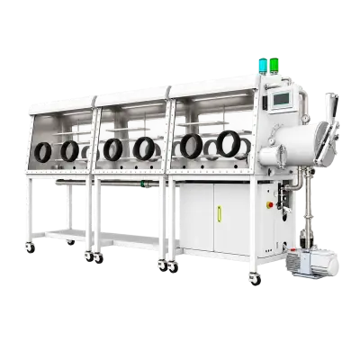 Six-Station Double-Sided Split-Type Glove Box with Gas Purification System