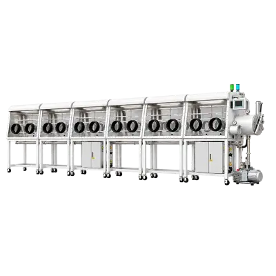 Twelve-Station Double-Sided Split-Type Glove Box with Gas Purification System
